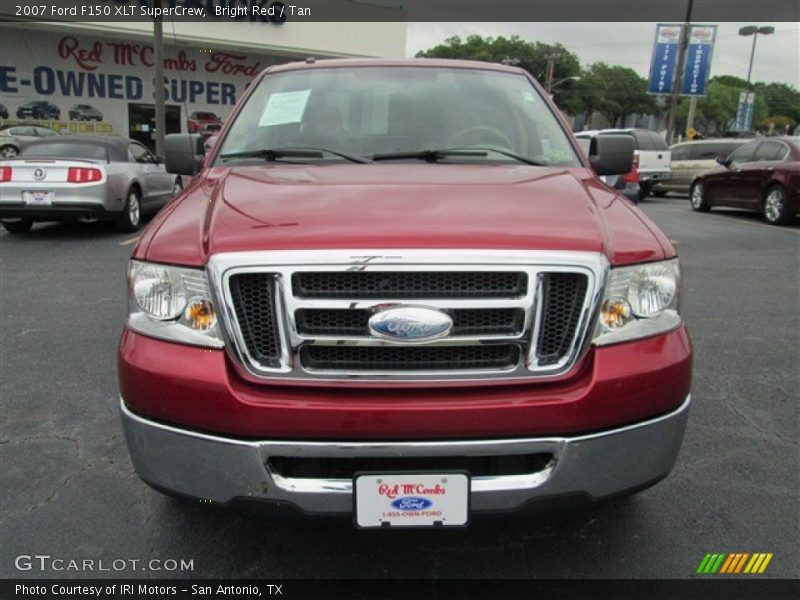 Bright Red / Tan 2007 Ford F150 XLT SuperCrew