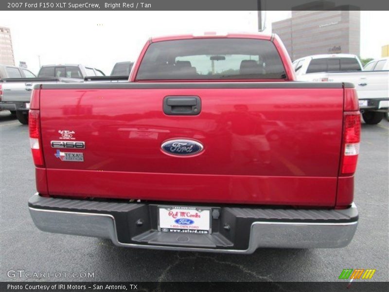 Bright Red / Tan 2007 Ford F150 XLT SuperCrew