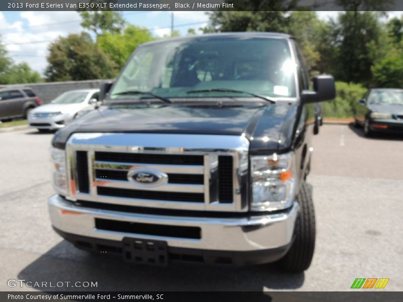 Black / Medium Flint 2013 Ford E Series Van E350 XLT Extended Passenger