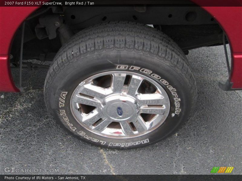 Bright Red / Tan 2007 Ford F150 XLT SuperCrew