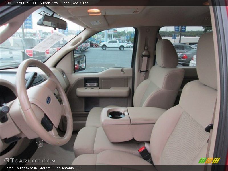 Bright Red / Tan 2007 Ford F150 XLT SuperCrew