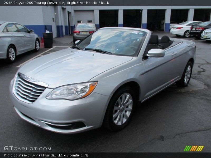 Bright Silver Metallic / Black 2012 Chrysler 200 Touring Convertible