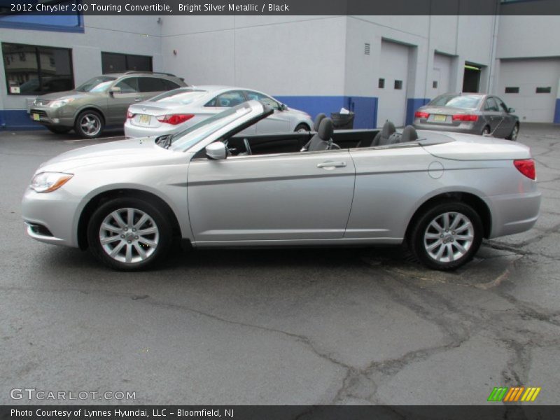 Bright Silver Metallic / Black 2012 Chrysler 200 Touring Convertible
