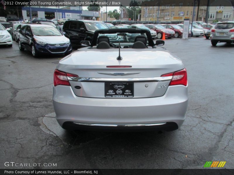 Bright Silver Metallic / Black 2012 Chrysler 200 Touring Convertible