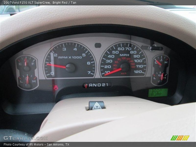 Bright Red / Tan 2007 Ford F150 XLT SuperCrew