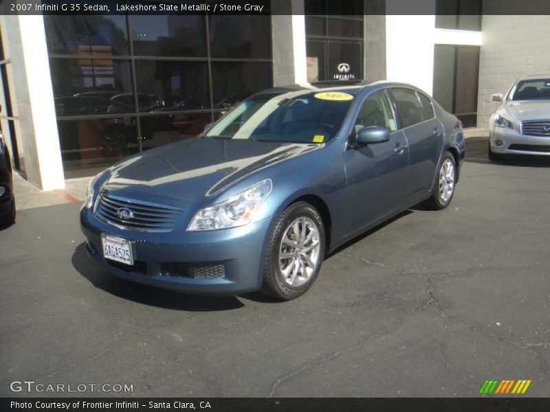 Lakeshore Slate Metallic / Stone Gray 2007 Infiniti G 35 Sedan