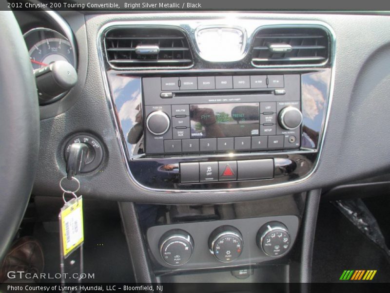 Bright Silver Metallic / Black 2012 Chrysler 200 Touring Convertible