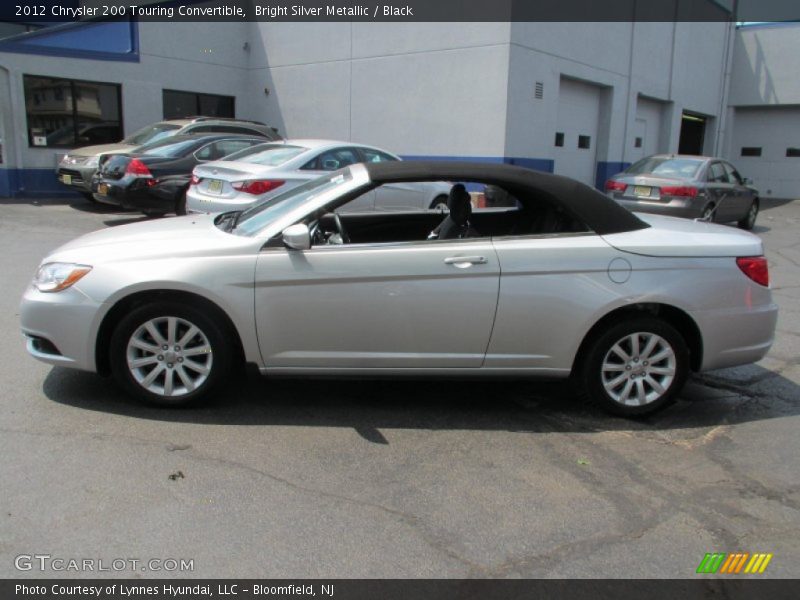 Bright Silver Metallic / Black 2012 Chrysler 200 Touring Convertible