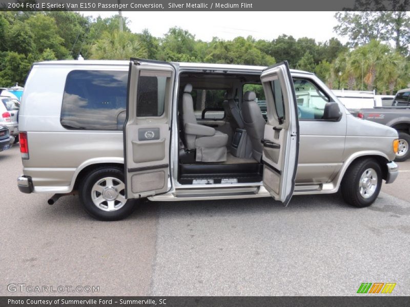 Silver Metallic / Medium Flint 2004 Ford E Series Van E150 Passenger Conversion