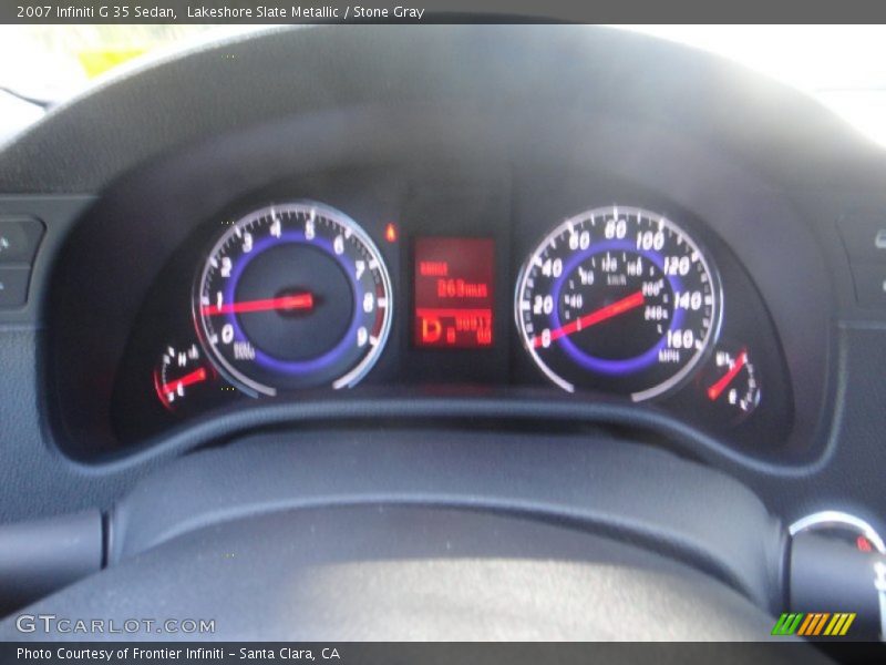 Lakeshore Slate Metallic / Stone Gray 2007 Infiniti G 35 Sedan
