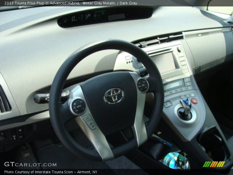 Winter Gray Metallic / Dark Gray 2013 Toyota Prius Plug-in Advanced Hybrid