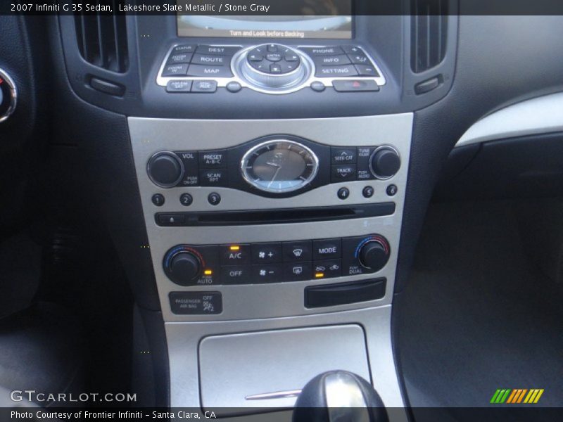 Lakeshore Slate Metallic / Stone Gray 2007 Infiniti G 35 Sedan