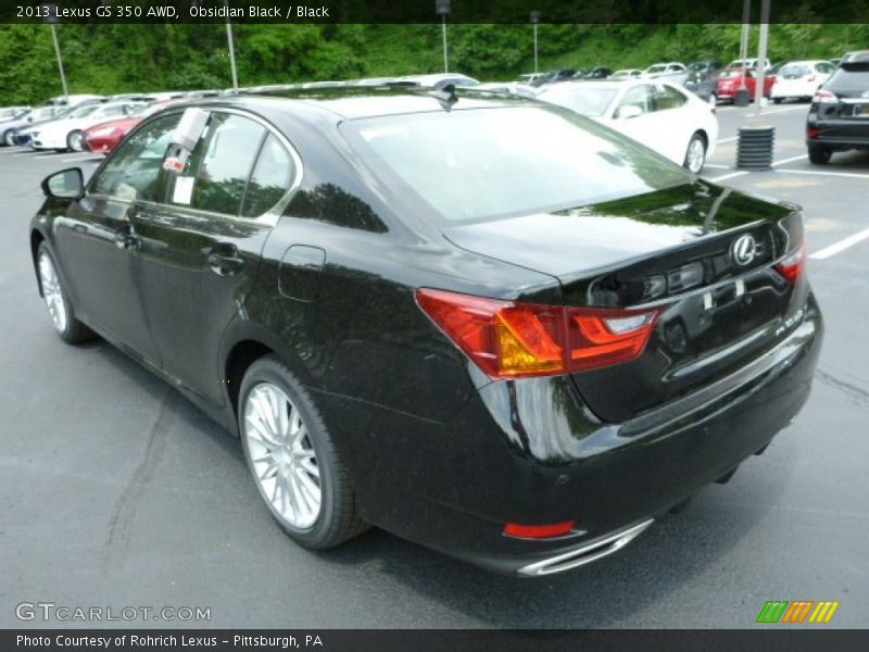 Obsidian Black / Black 2013 Lexus GS 350 AWD