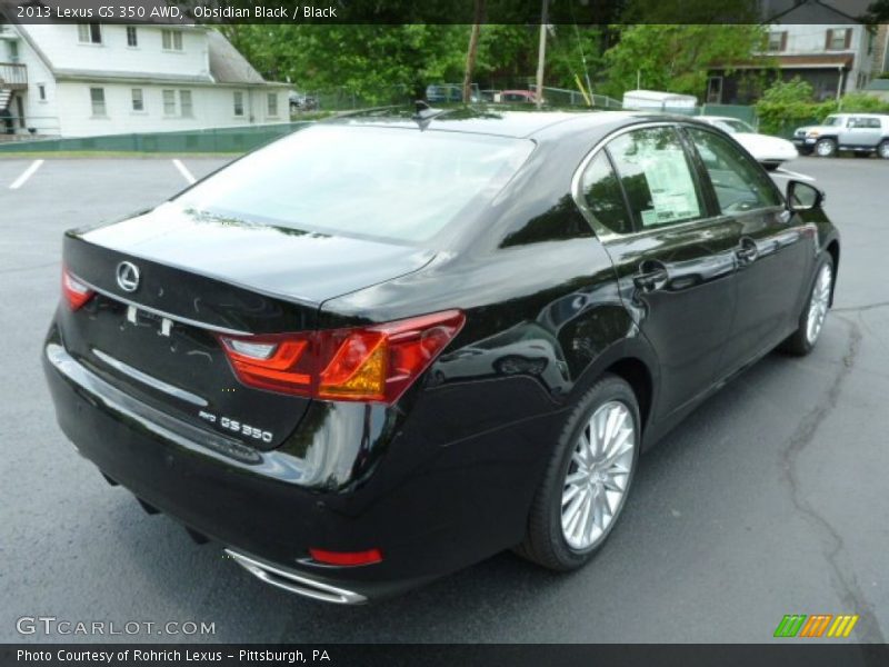 Obsidian Black / Black 2013 Lexus GS 350 AWD