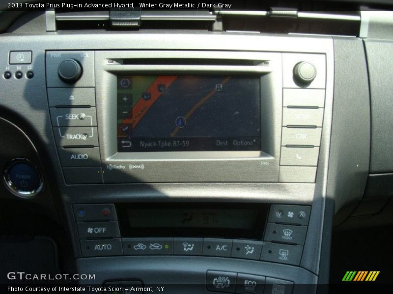 Navigation of 2013 Prius Plug-in Advanced Hybrid