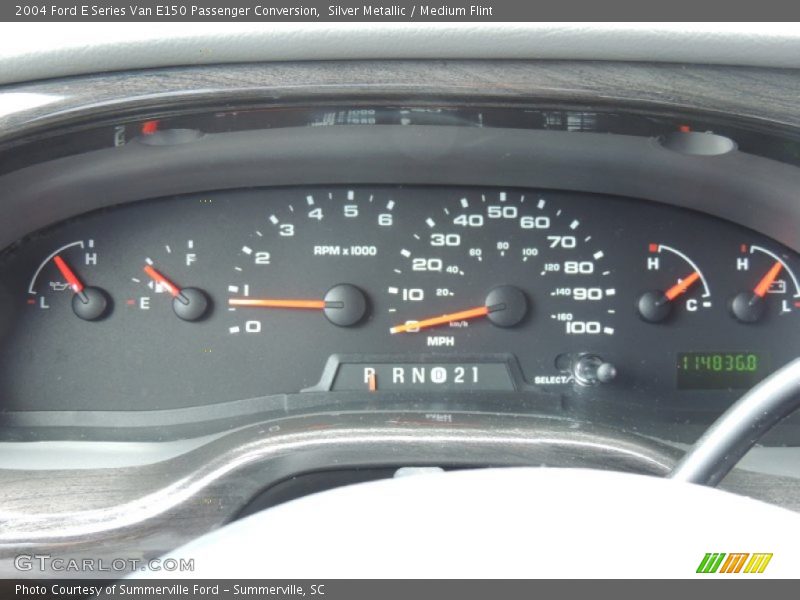 Silver Metallic / Medium Flint 2004 Ford E Series Van E150 Passenger Conversion