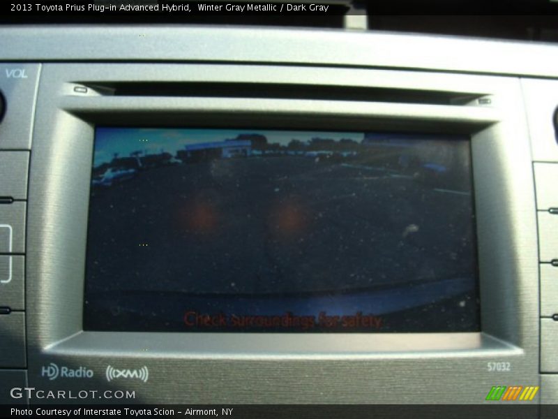 Winter Gray Metallic / Dark Gray 2013 Toyota Prius Plug-in Advanced Hybrid