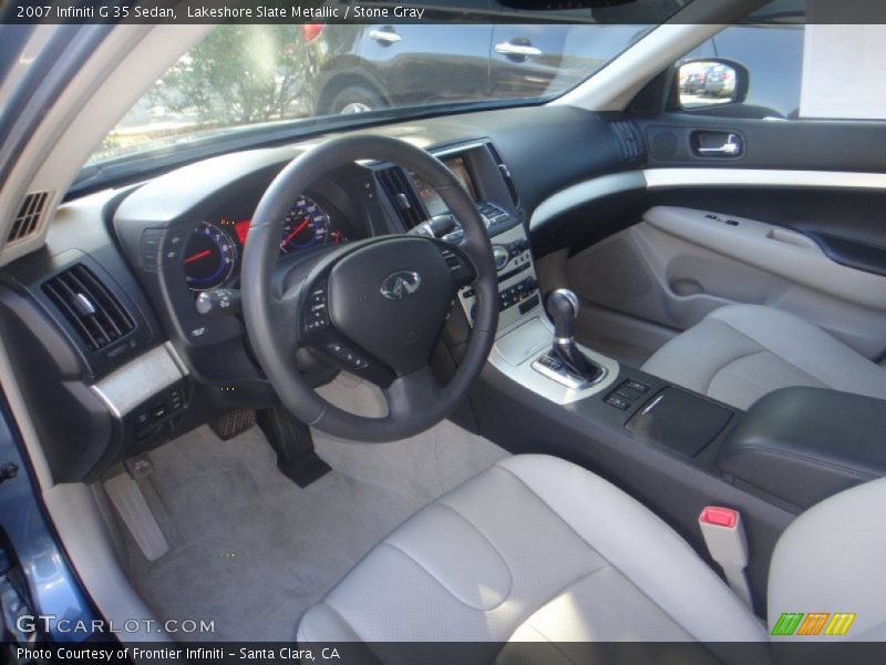 Lakeshore Slate Metallic / Stone Gray 2007 Infiniti G 35 Sedan