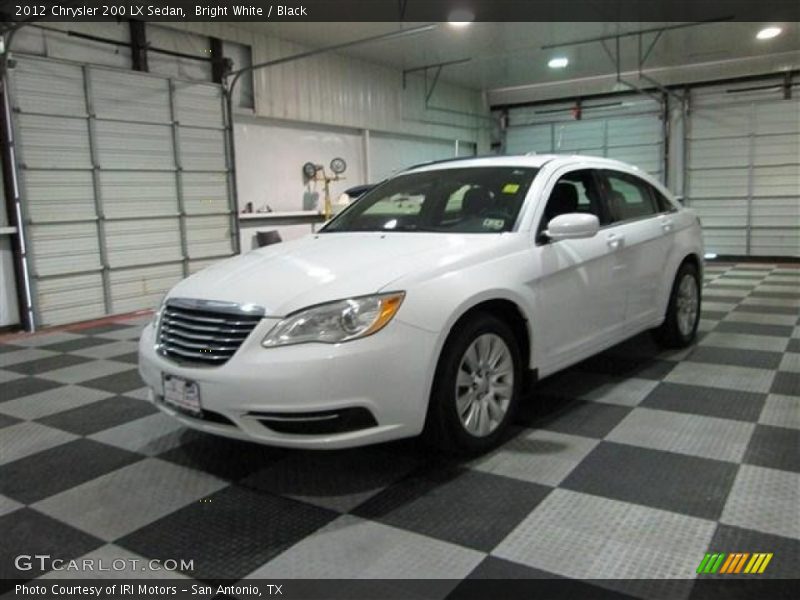 Bright White / Black 2012 Chrysler 200 LX Sedan