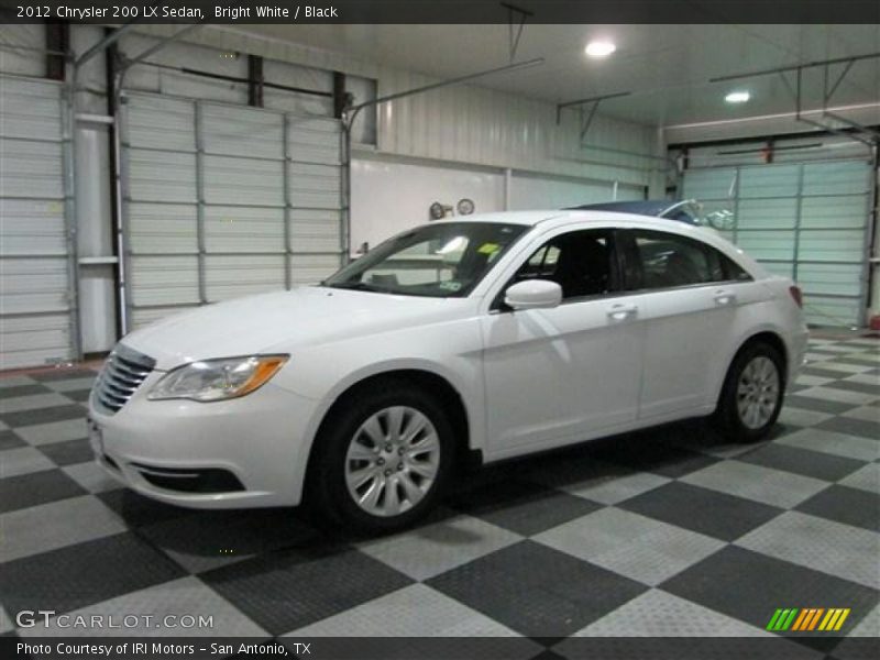 Bright White / Black 2012 Chrysler 200 LX Sedan