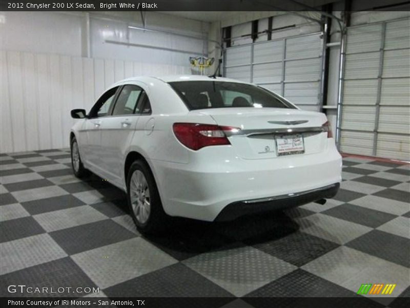 Bright White / Black 2012 Chrysler 200 LX Sedan