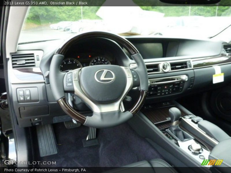 Obsidian Black / Black 2013 Lexus GS 350 AWD