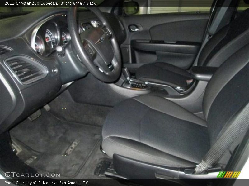 Bright White / Black 2012 Chrysler 200 LX Sedan