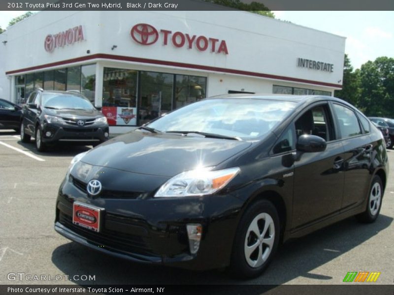 Black / Dark Gray 2012 Toyota Prius 3rd Gen Two Hybrid