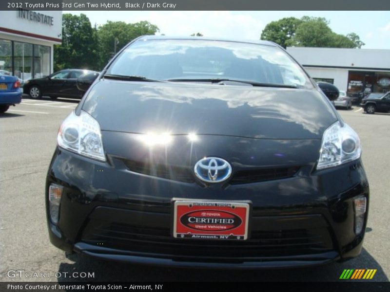 Black / Dark Gray 2012 Toyota Prius 3rd Gen Two Hybrid