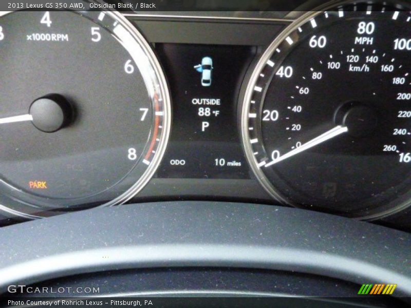 Obsidian Black / Black 2013 Lexus GS 350 AWD