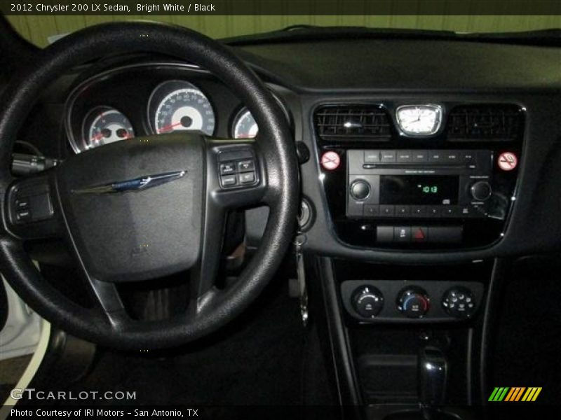 Bright White / Black 2012 Chrysler 200 LX Sedan