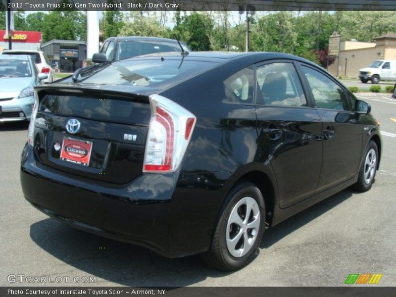Black / Dark Gray 2012 Toyota Prius 3rd Gen Two Hybrid