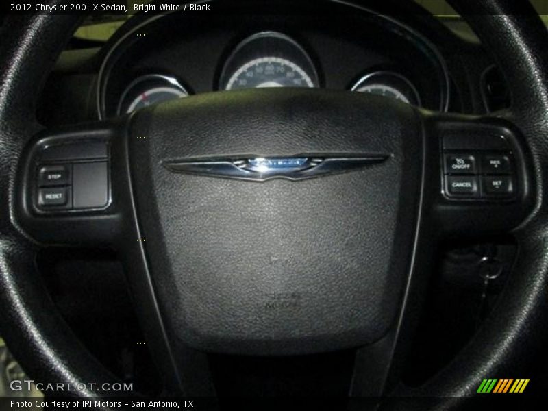 Bright White / Black 2012 Chrysler 200 LX Sedan