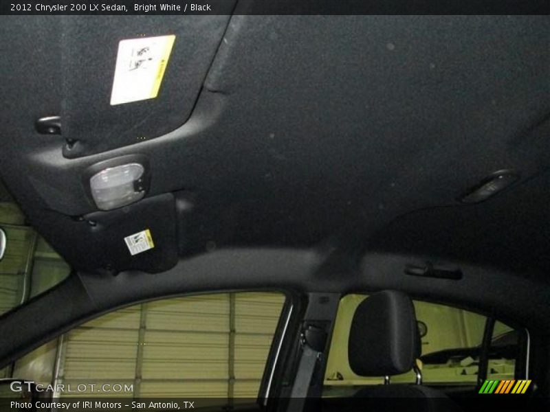 Bright White / Black 2012 Chrysler 200 LX Sedan