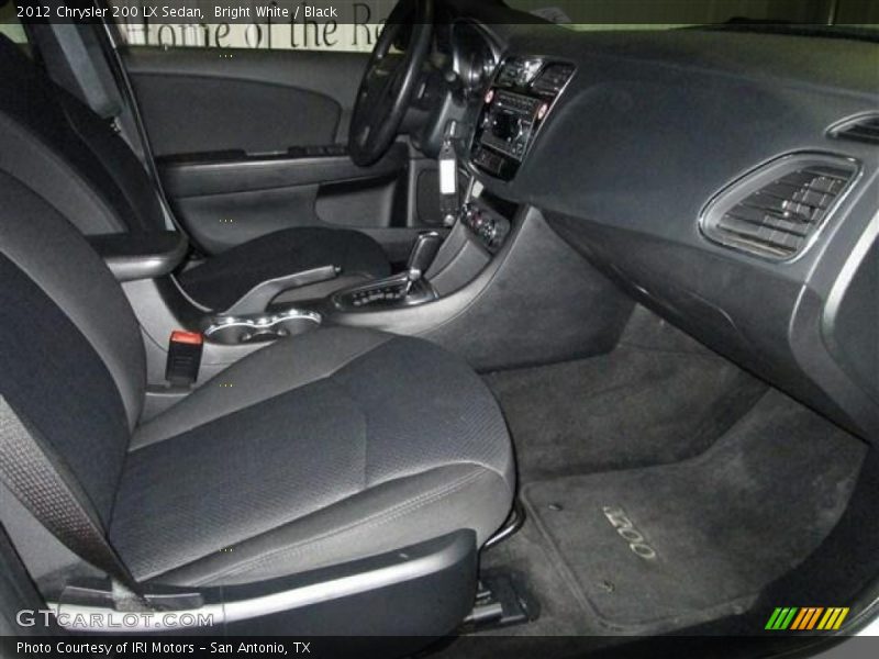 Bright White / Black 2012 Chrysler 200 LX Sedan