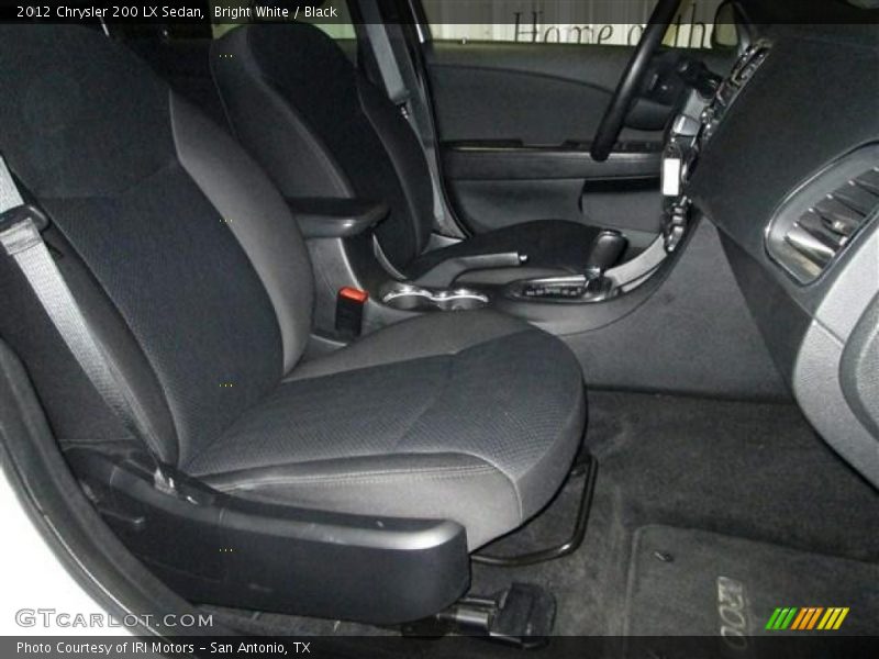 Bright White / Black 2012 Chrysler 200 LX Sedan