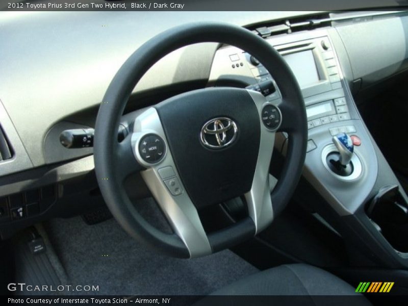 Black / Dark Gray 2012 Toyota Prius 3rd Gen Two Hybrid