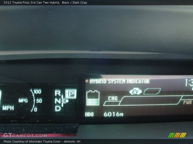 Black / Dark Gray 2012 Toyota Prius 3rd Gen Two Hybrid