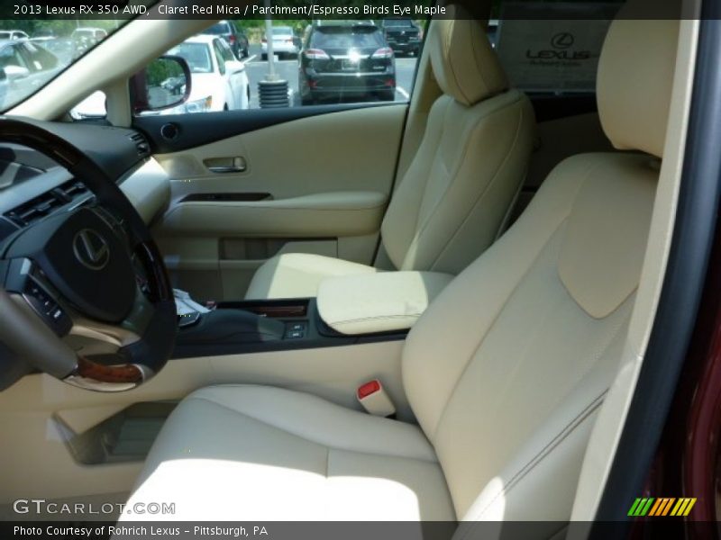 Claret Red Mica / Parchment/Espresso Birds Eye Maple 2013 Lexus RX 350 AWD