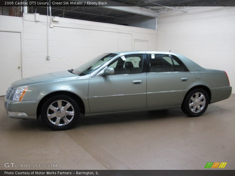 Green Silk Metallic / Ebony Black 2006 Cadillac DTS Luxury