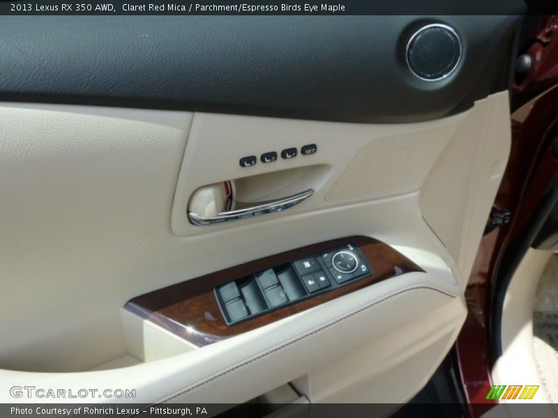 Claret Red Mica / Parchment/Espresso Birds Eye Maple 2013 Lexus RX 350 AWD