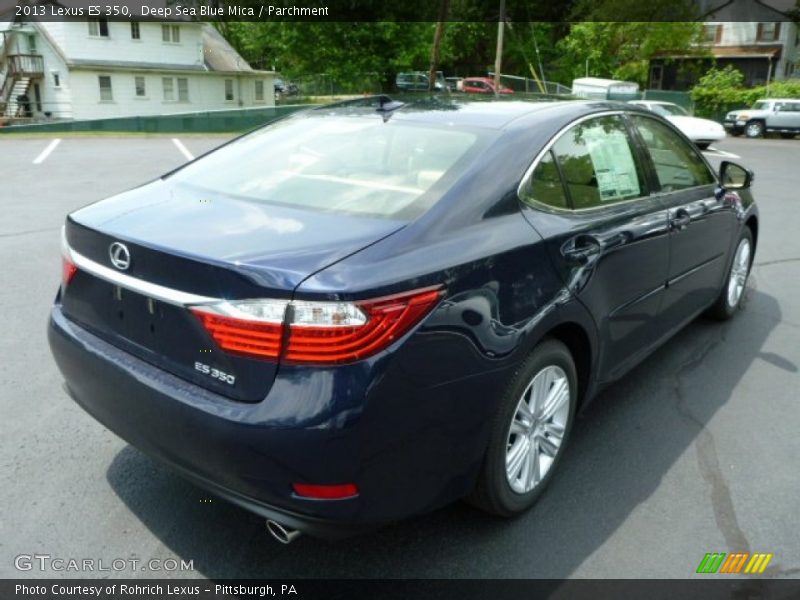 Deep Sea Blue Mica / Parchment 2013 Lexus ES 350
