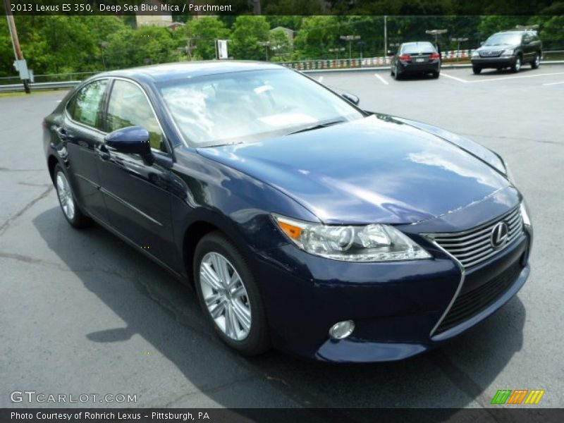 Deep Sea Blue Mica / Parchment 2013 Lexus ES 350