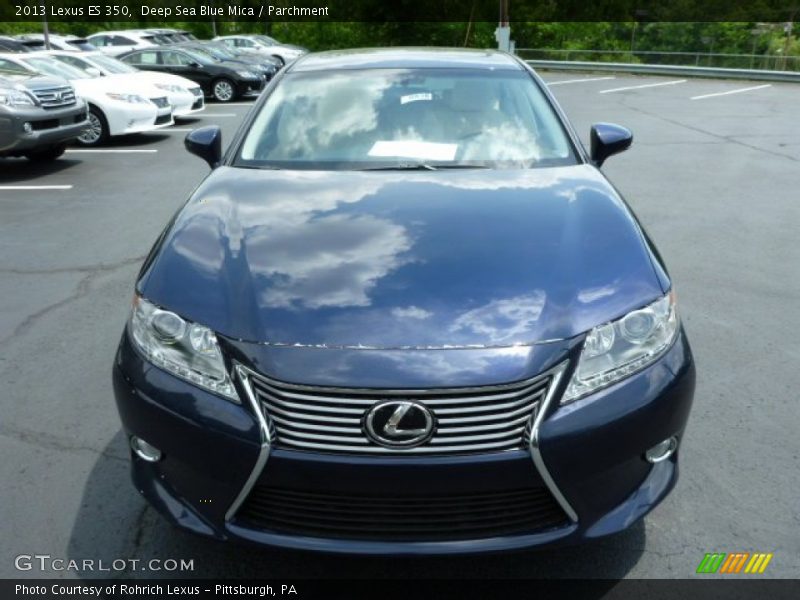 Deep Sea Blue Mica / Parchment 2013 Lexus ES 350