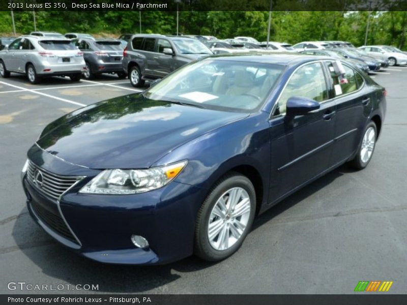 Deep Sea Blue Mica / Parchment 2013 Lexus ES 350