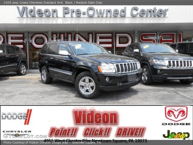 Black / Medium Slate Gray 2006 Jeep Grand Cherokee Overland 4x4