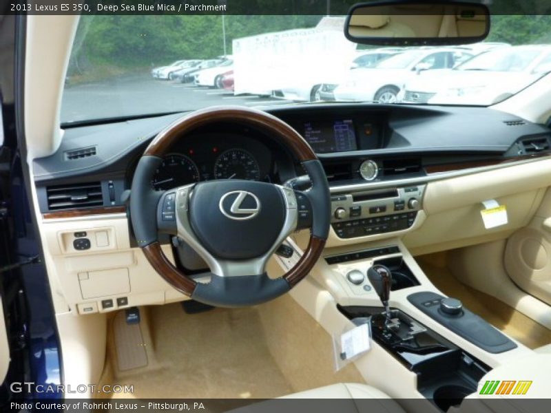 Deep Sea Blue Mica / Parchment 2013 Lexus ES 350
