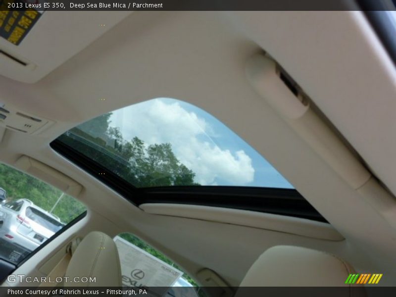 Deep Sea Blue Mica / Parchment 2013 Lexus ES 350