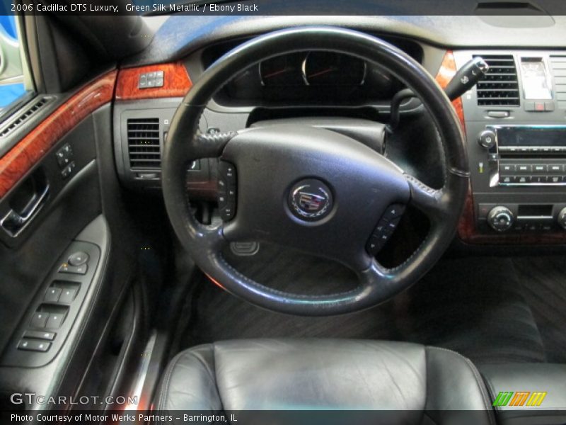 Green Silk Metallic / Ebony Black 2006 Cadillac DTS Luxury