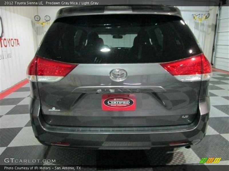 Predawn Gray Mica / Light Gray 2012 Toyota Sienna LE